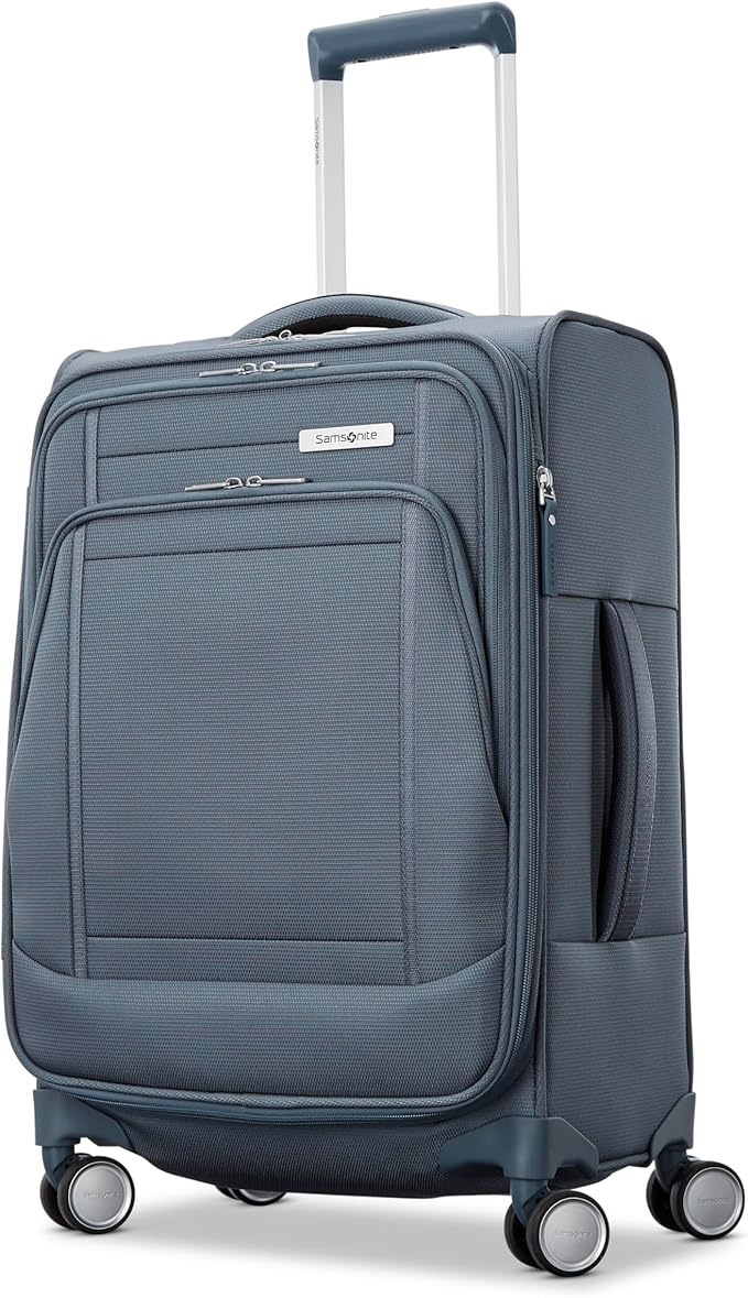 Samsonite UpLIFT Lightweight Softside Carry-On Luggage with Spinner Wheels - Expandable - Airline-Approved, Polyester Soft Suitcase for Ultra Light Travel - Elemental Blue