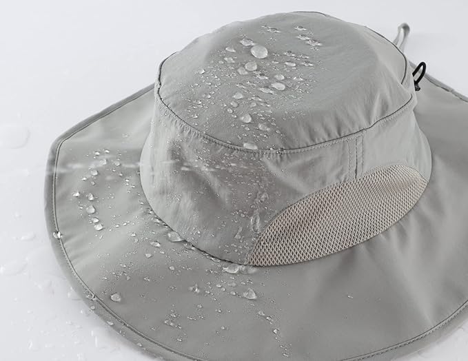 Home Prefer UPF50+ Mens Sun Hat Wide Brim Fishing Hat for Men UV Protection Womens Beach Bucket Hat for Golf Hiking Gardening