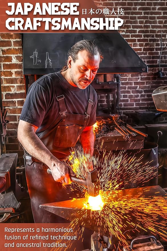 TAN REN Tanto Knife Fixed Blade, 8 Inch Survival Knives with Wooden Handle, Japanese Fixed Blade Knife with Sheath for Camping, Outdoor, Gift Knives for Men