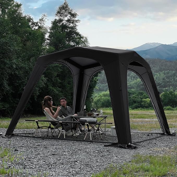 4-6 Person Inflatable Camping Tent Tarp Sun Shelter Blow Up Tent Easy Setup Waterproof Portable Air Canopy House Gazebos for Camping Backpacking Hiking Picnics Fishing