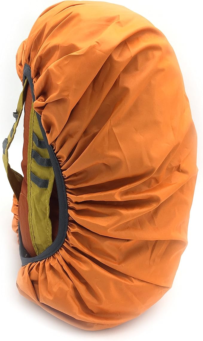 Silfrae Waterproof Rucksack Cover Backpack Rain Cover 30L-100L for Travel Climbing Hiking (Orange, 40L-50L)
