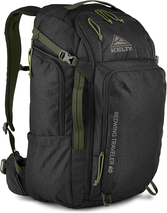 Kelty | Redwing Traveler Backpacks, Travel Pack for Adventure Travel | Burnt Olive & Black