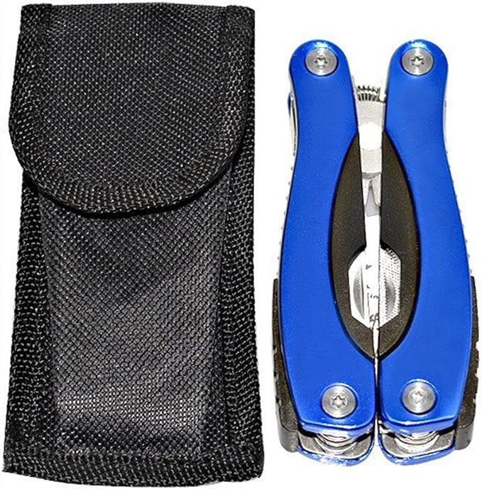 Multi Tool, Multitool Pliers for Outdoor, DIY, Home, Garden, Camping, Survival, Hunting and Hiking or Everyday Carry, Blue
