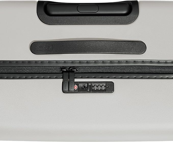 Away Medium Checked Luggage, Lightweight Hard Shell Suitcase with Spinner Wheels, Durable Rolling Luggage, TSA Lock, 26 Inch, Cloud Gray