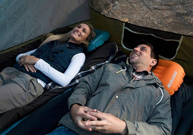 MARCHWAY Ultralight Folding Tent Camping Cot Bed, Portable Compact for Outdoor Travel, Base Camp, Hiking, Mountaineering, Lightweight Backpacking (Blue)