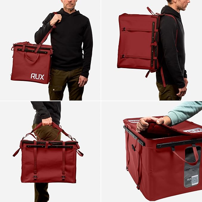 70L Collapsible Gear Box (Mars Red) - Modular Adventure Storage Solution For Camping Storage, Overlanding, Off-road And Van Life - Weatherproof, Durable and Multifunctional