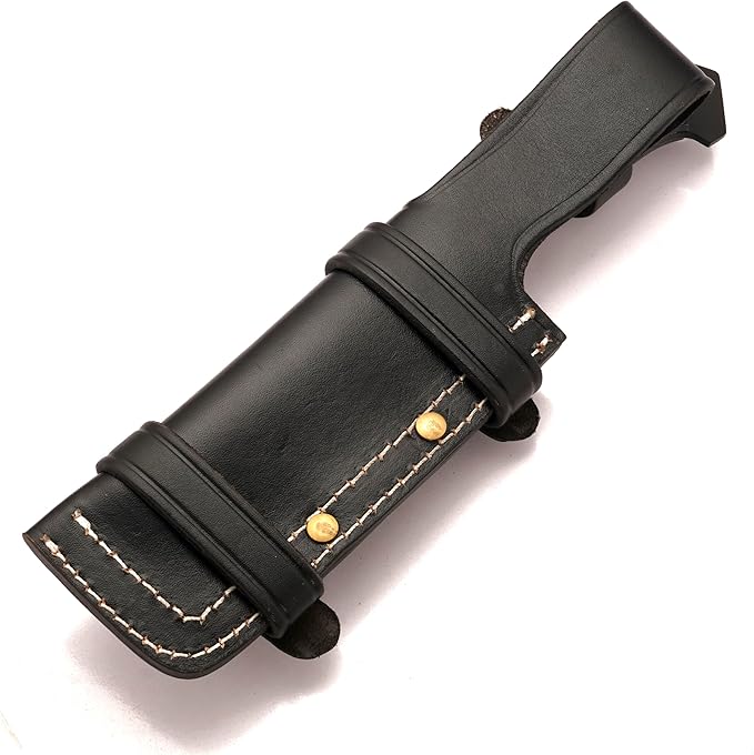 Fixed Blade Knife 10” Hunting Knife With Built-in Military Compass And Leather Sheath - G10 Handle Survival knives for Camping, Hiking, and Outdoor Use