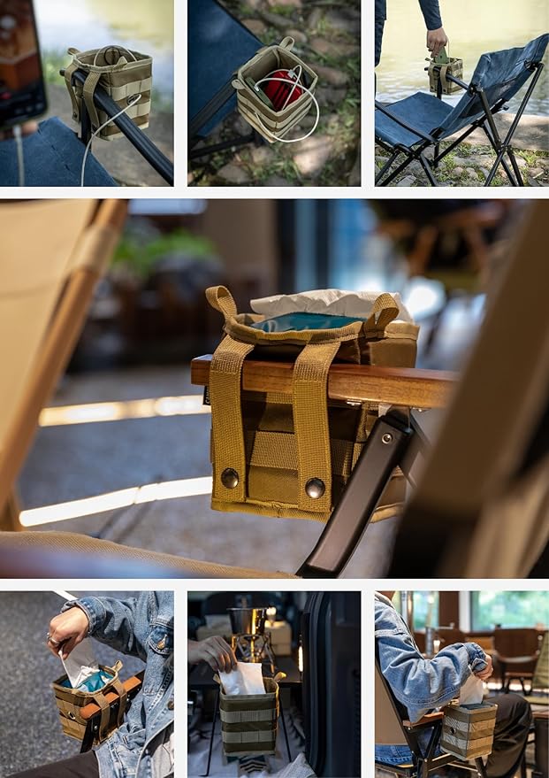 camping moon Storage Box Accessory Small Gear Organizer XS Black BG-1212BK (Coyote)