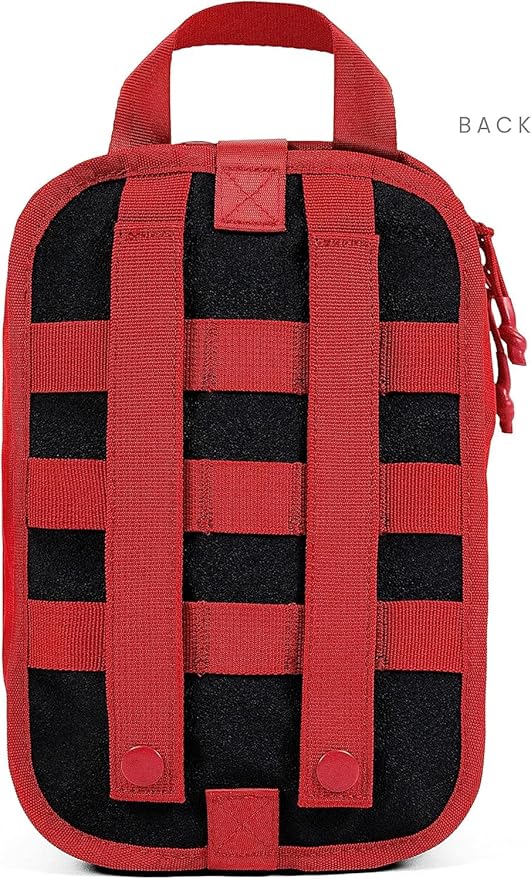 MY MEDIC MyFAK Standard Ifak First Aid Kit - 132 Life Saving Trauma and Medical Items - HSA FSA Eligible Survival Kit for Camping or Your Car - RED