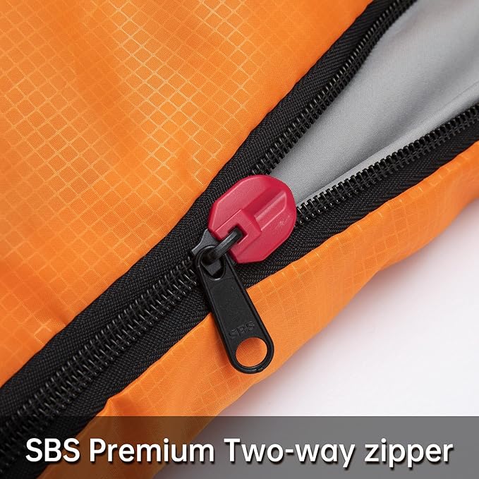 BISINNA 0 Degree Winter Sleeping Bags(480GSM) for Adults-Cold Weather Camping Sleeping Bag-Comfortable Warm Portable Sleeping Bags with Pillow Compression Sack for Backpacking Hiking Outdoor