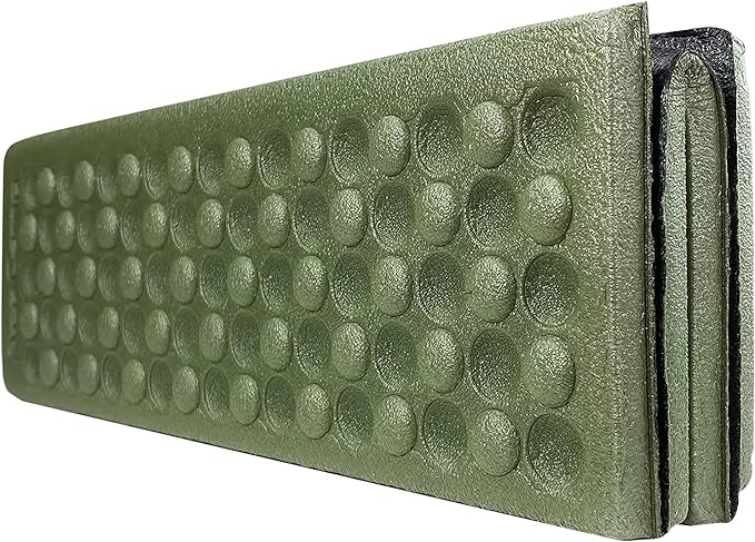 AceCamp 3940 Portable Lightweight Mini Waterproof Folding Mat, Foam Sitting Pad for Outdoor Activities, Foldable Kneeling and Seat Cushion for Comfort, Red