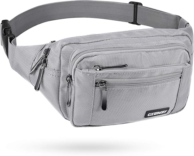 CXWMZY Fanny Packs For Women & Men Waist Pack Hip Bum Bag with Multi-Pockets Large Capacity Waterproof Casual Bum Bag for Disney Traveling Casual Cycling Running Hiking