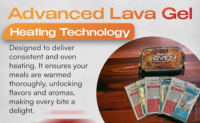 Flameless Portable Oven Kit – No-Fire Food Warmer for Camping, Hiking, Survival & Emergency | Includes 3 Single-Use Heat Pads + Drawstring Travel Bag