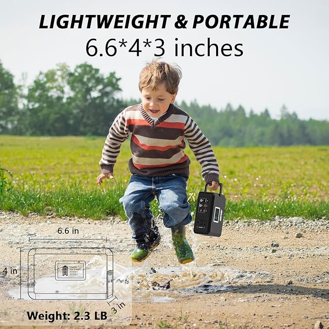 HOWEASY Portable Power Bank, 24000mAh Portable Laptop Charger Power Bank with 2 110V/120W AC Outlet，Portable Battery Pack & Power Bank for Notebooks, MacBook, Laptops