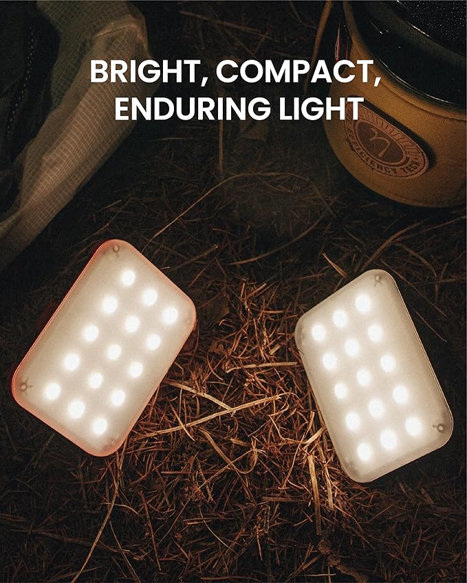 CLAYMORE Ultra Mini (Red) - Outdoor Rechargeable LED Light for Camping, Tent, Backpacking, Emergency and Industrial Use. Waterproof, Portable Lantern with USB-C, Up to 24 Hours Battery Life.