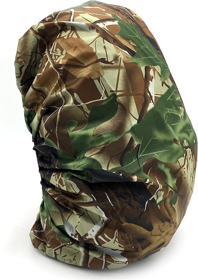 Silfrae Waterproof Rucksack Cover Backpack Rain Cover 30L-100L for Travel Climbing Hiking (Leaf Camo, 30L-40L)