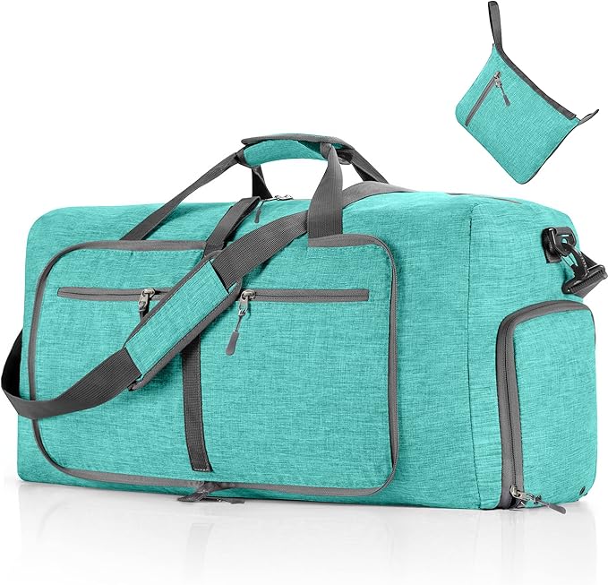 Vomgomfom Travel Duffle Bag for Men,65L 85L 115L Foldable Travel Duffel Bag with Shoes Compartment Overnight Bag for Men Women