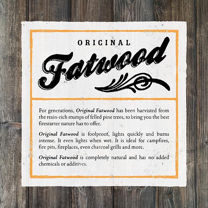 Fatwood Fire Starter Sticks 10lb Box - Indoor or Outdoor All Natural Pine Fire Starters for Campfires, Fireplace, Firepit, Wood Stove, or BBQ Grill - Kindling Wood Firewood Lighter by Pure Garden