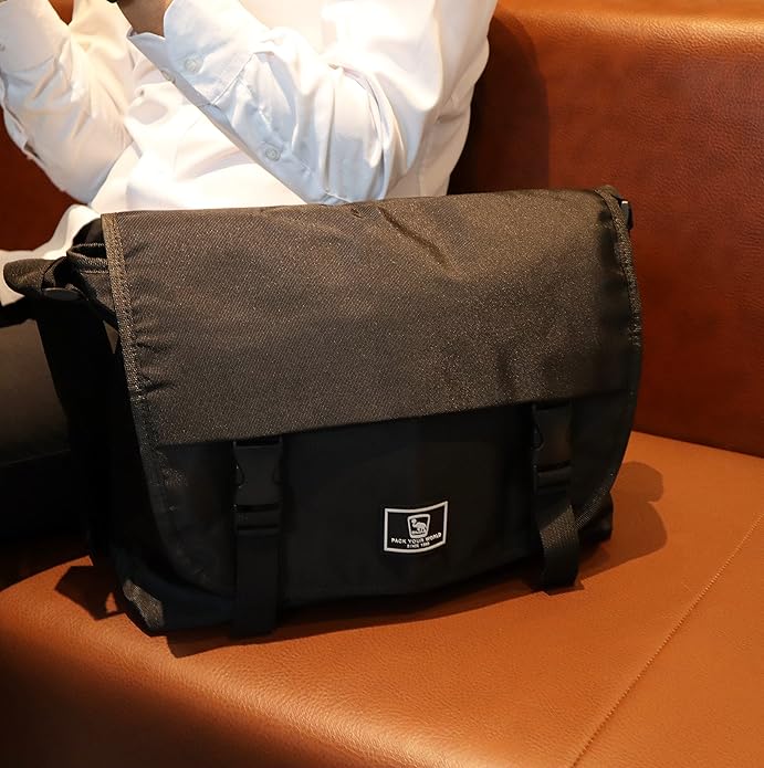 OIWAS Classic Messenger Bag for Men – 14 Inch Satchel Bags for Boys Laptop Shoulder Bag Leisure Crossbody Men Women Bookbag Office Briefcase