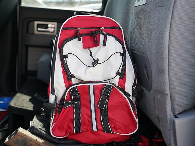 Blue Seventy-Two - Pro Series - Red Deluxe 72 Hour Emergency Backpack Survival Kit for 1 Person | Survival Kit for Emergencies (Includes Water Tablets)