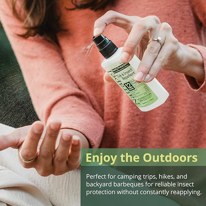 Natrapel Tick & Insect Repellent - Bug Spray with 20% Picaridin - Family Protection Against Mosquitoes, Ticks & More - Up to 12 Hours of Protection - 3.4 fl oz (3 Pack)