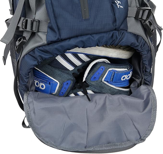 WoneNice 50L(45+5) Waterproof Hiking Backpack - Outdoor Sport Daypack with Rain Cover