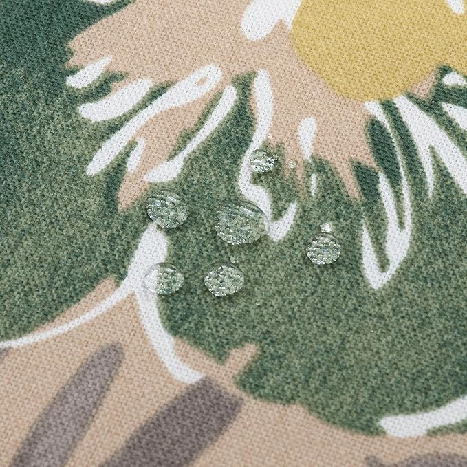 Magpie Fabrics Patio Pillow Covers ONLY 18"x18", Set of 2, Fade-Resistant Outdoor Indoor Cushion Cases Decorative Throw Pillowcase Shell for Couch Garden Furniture - Green Floral