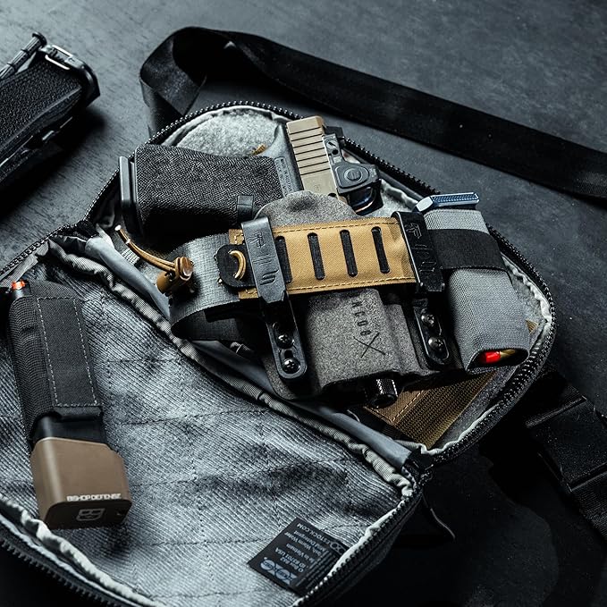 Eberlestock Fade Flex - Concealed Carry Waist Bag - Tactical Men's Fanny Pack with Adjustable Waist Belt - 10” W x 6”H x 3” D - Olive