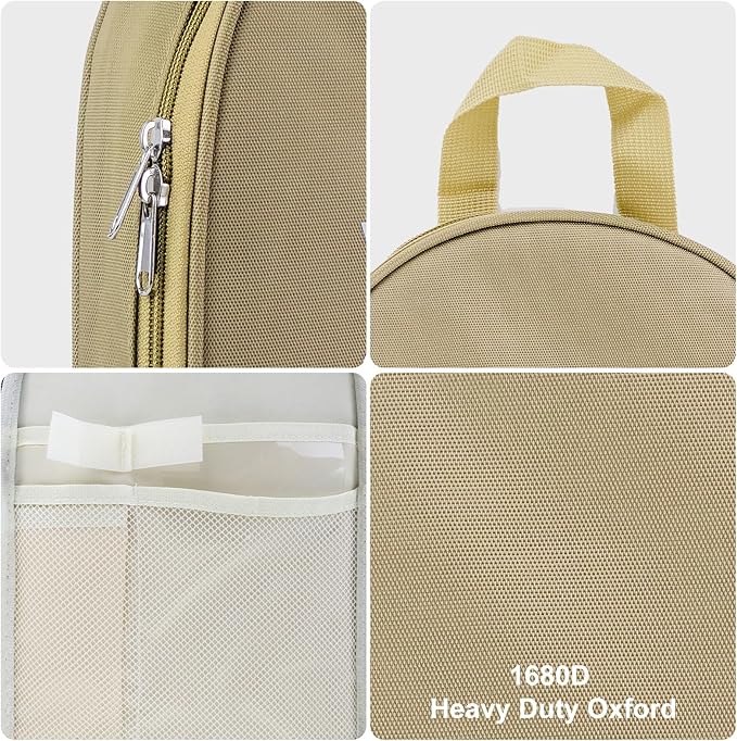 Camp Kitchen Organizer, Multi-Pocket Camping Cooking Utensils Bag, Waterproof Portable Storage for BBQ Outdoor Cooking Essentials