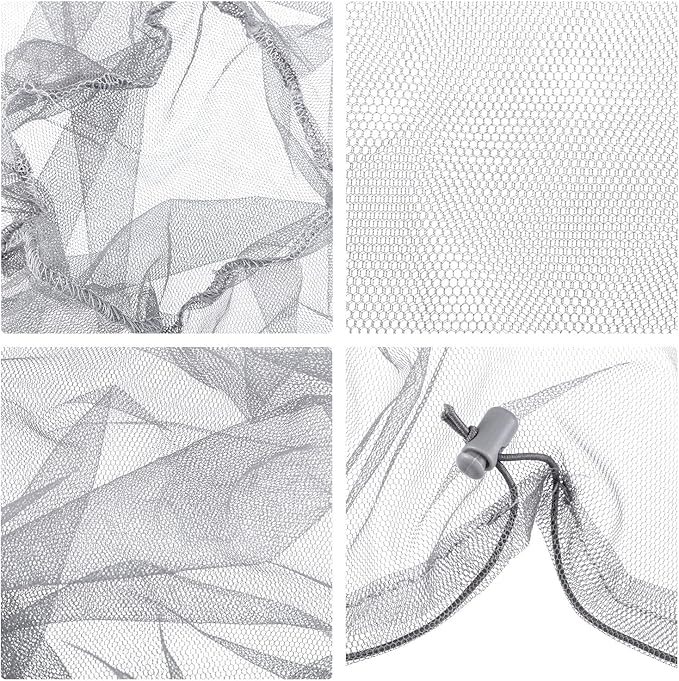 HESTYA 4 Pack Mosquito Bug Net Mesh for Head Mosquito Head Net Face Neck Fly Netting Hood from Insect Bugs Gnats for Outdoor