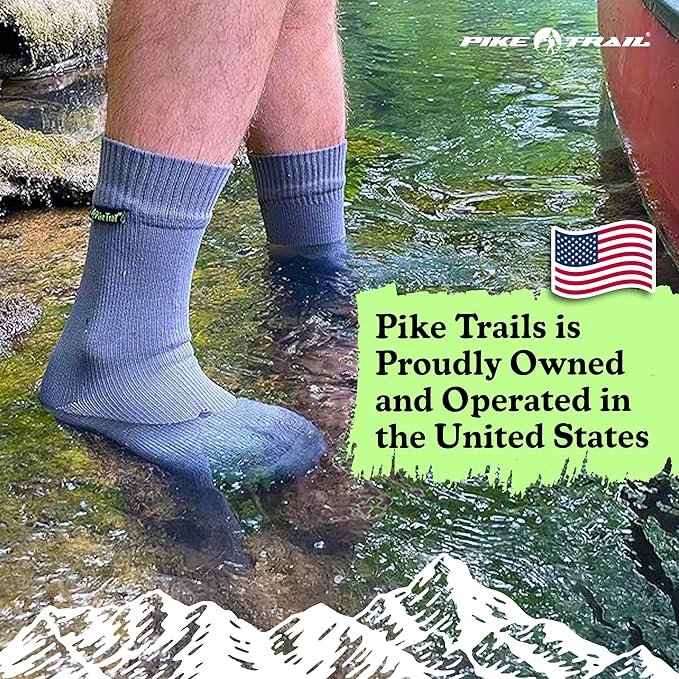 Pike Trail - Breathable, Waterproof Socks Ideal Hiking, Trekking, Wading, Fishing and Camping Essentials