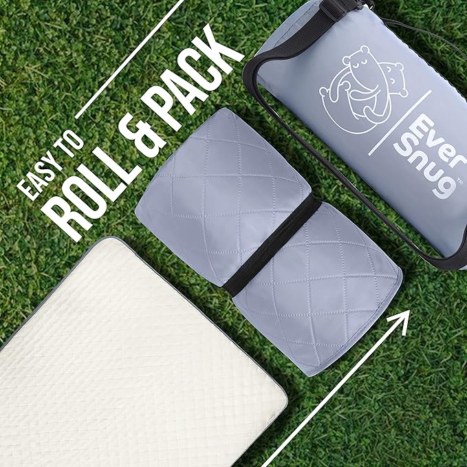 EverSnug Large Waterproof Outdoor Blanket - Extra Thick Premium Quilted Fleece, Waterproof & Windproof, Great for Camping, Picnics, Beaches, Stadiums, Dogs