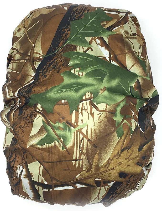 Silfrae Waterproof Rucksack Cover Backpack Rain Cover 30L-100L for Travel Climbing Hiking (Leaf Camo, 30L-40L)