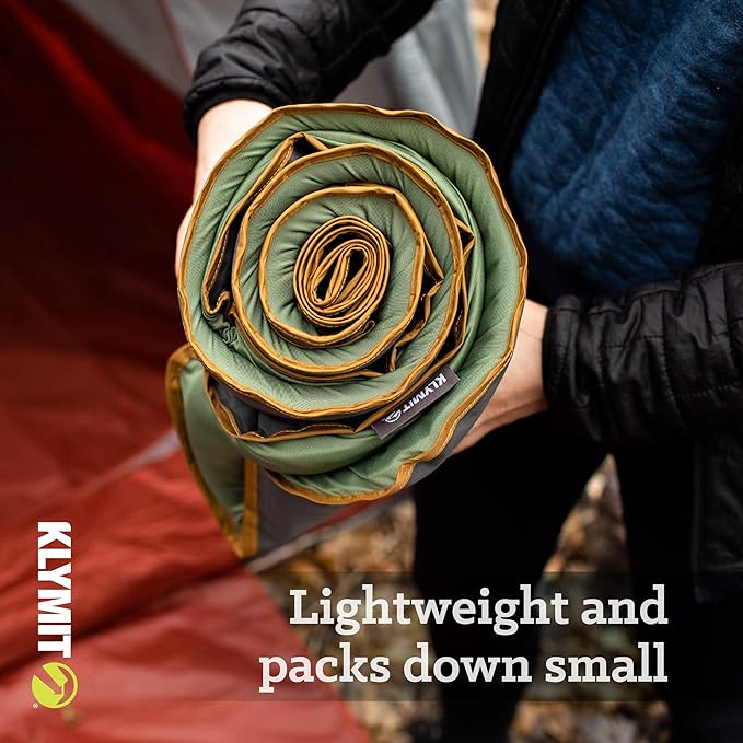 Klymit Klymaloft Lofted Inflatable Sleeping Pad for Camping With Memory Foam, Ultra-Thick Hiking and Backpacking Air Bed, 5 Inch Thick, Regular