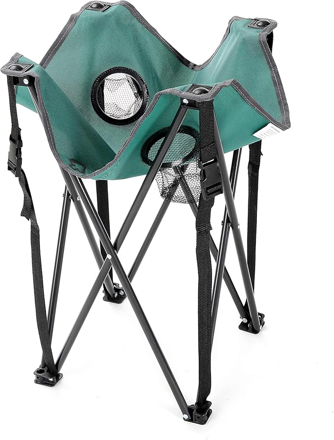 ARROWHEAD OUTDOOR 26” (66cm) Portable Camping Folding Table, 2 Cup Holders, Square, Carrying Case, Steel Frame, High-Grade 600D Canvas