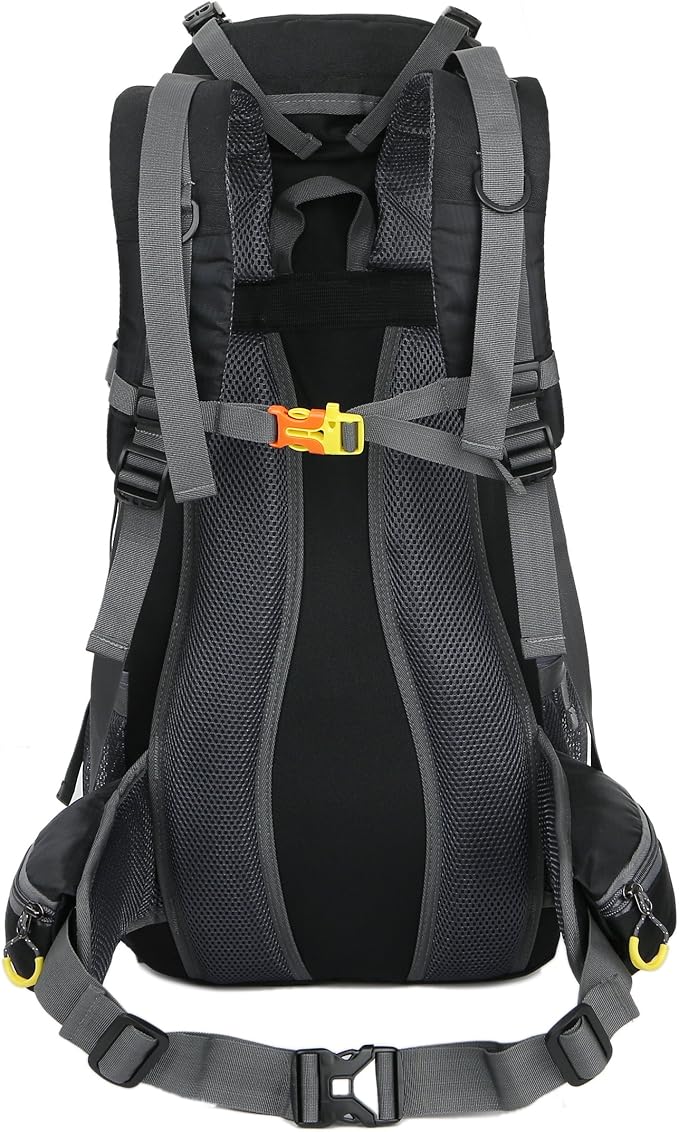 WoneNice 50L(45+5) Waterproof Hiking Backpack - Outdoor Sport Daypack with Rain Cover