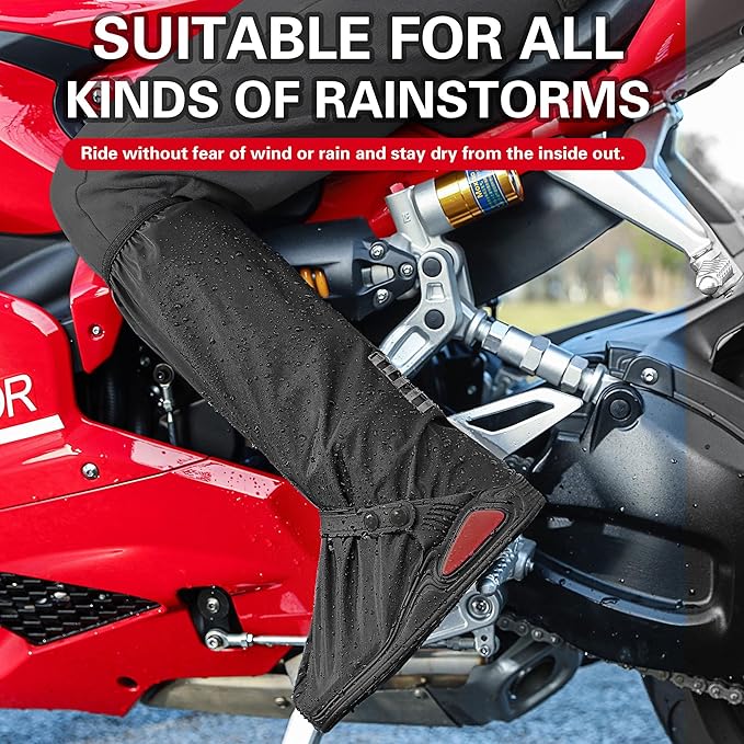 iCreek Waterproof Shoe Covers Reflective Rain Boot Foldable Non-Slip Protective Overshoes for Rainy Day, Hiking, Outdoor