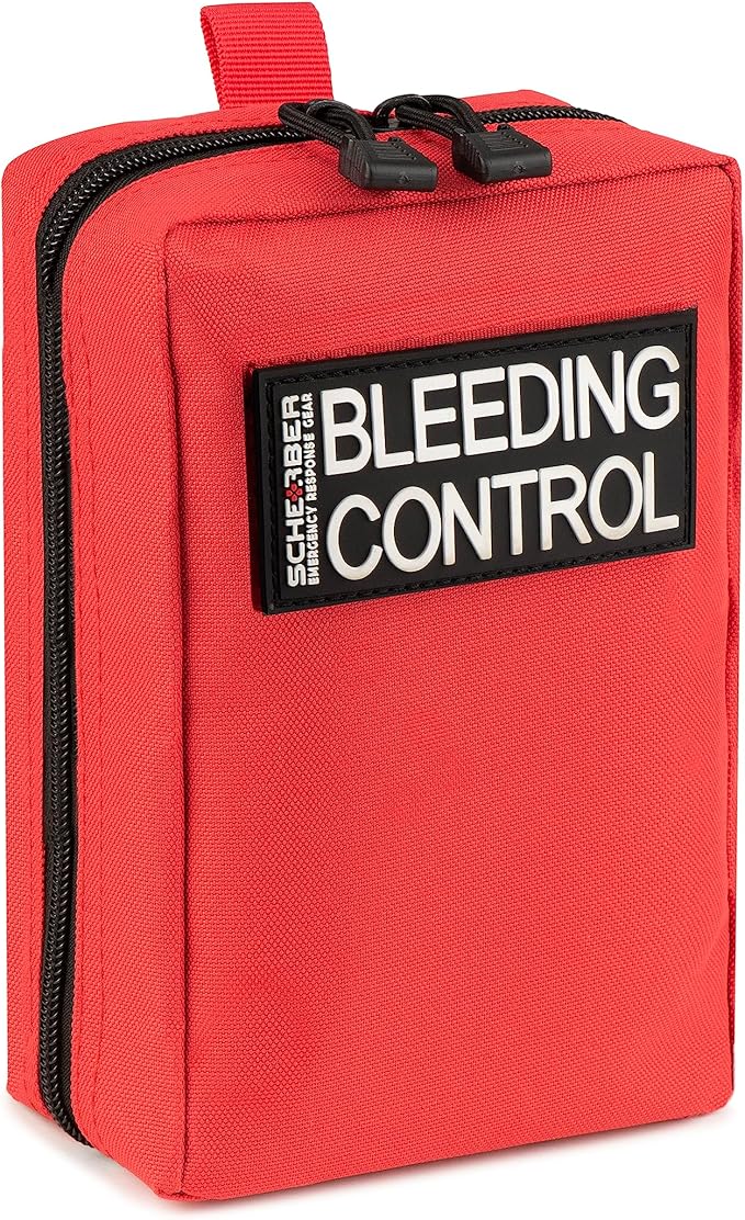 Scherber Public Access Bleeding Control Kit | Trauma Equipment, First Aid Supplies & NAR Tourniquet Pack for Gunshot Wound & Hemorrhage | Medical Professional & Emergency Rescue | Single, Advanced +