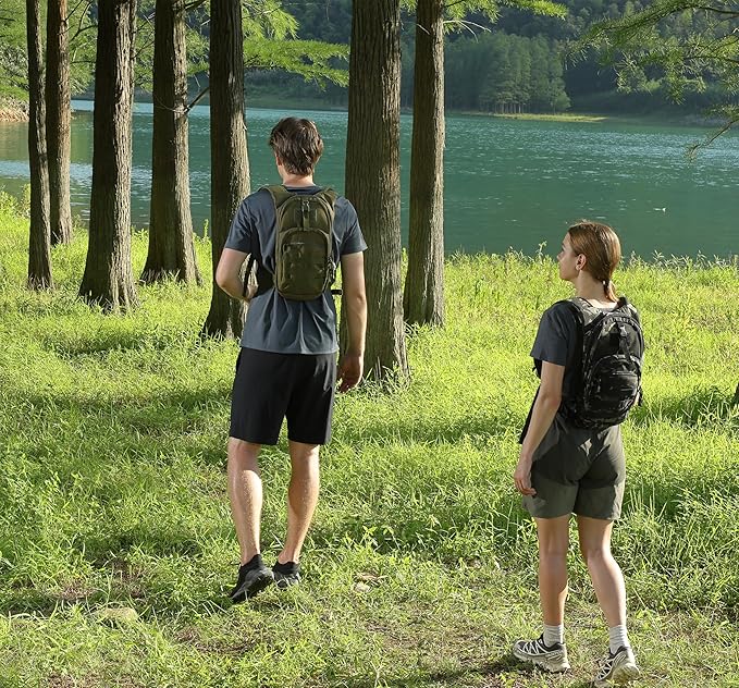 MARCHWAY Tactical Molle Hydration Pack with 2.5L TPU Water Bladder, Compact Yet Spacious Military Backpack for Hiking, Cycling, Backpacking, Hunting, Running